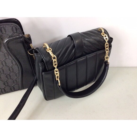 CLASSIC Black Purses Shoulder Bags Lot of 2 - Picture 7 of 10